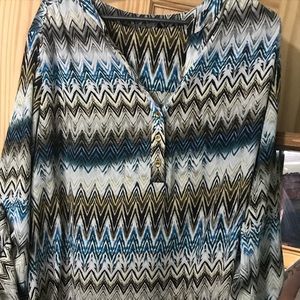Chevron 3/4 length sleeve
